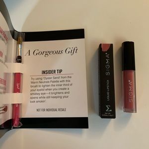 Sigma Shader Brush + Liquid Lipstick